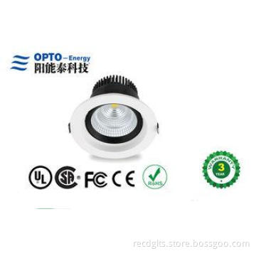 Living Room COB Led Ceiling Light With DLC , SAA Led Downli